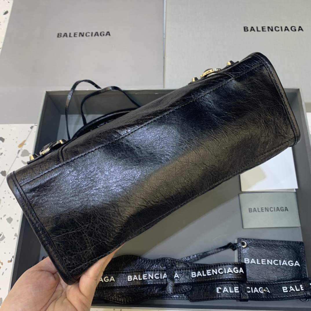 Balenciaga Classic City Small Handbag Shoulder Bag Black/Silver